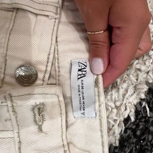Zara cream jeans